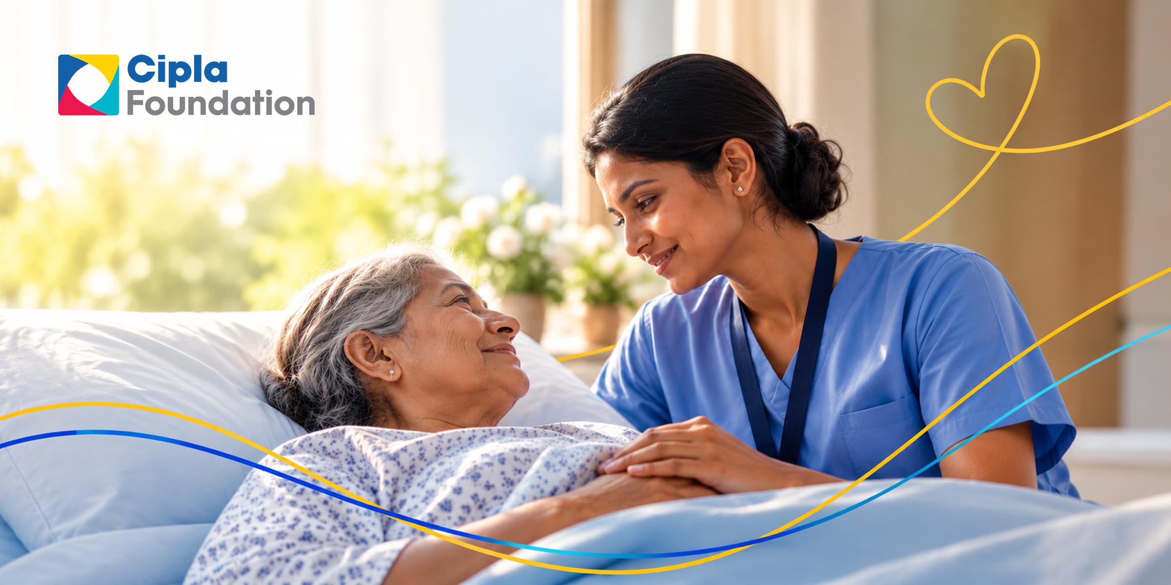 Cipla Foundation World Hospice and Palliative Care Day creative: “What patients teach us about pain and compassionate care”