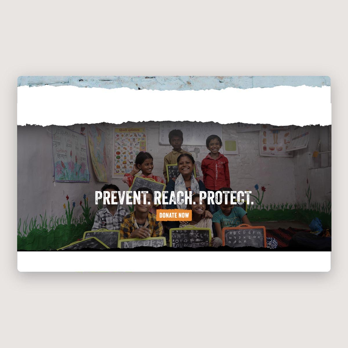 The Who We Are page: our story, vision, mission and a safe ecosystem for children